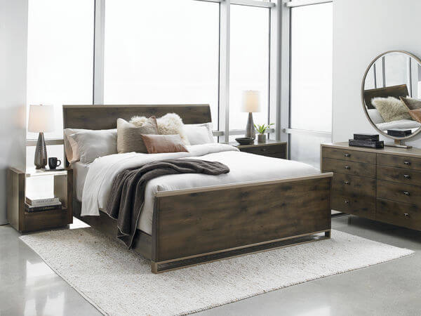 Wood and rod iron bedroom furniture wrought iron beds wrought. nightcap modern wood metal bed