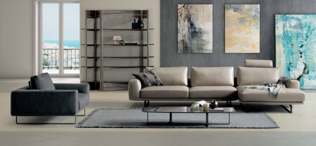 leather sectional and living room set