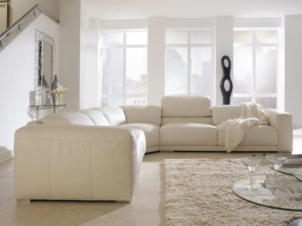 Malibu leather sofa